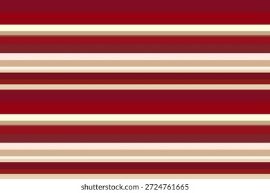 Fondo de patrón de rayas Horizontales rojas y beige clásico para textiles.
