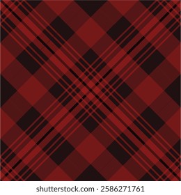 Classic red and black plaid pattern in a timeless tartan style. Perfect for backgrounds, fashion, scarves, blankets, and graphic design projects. High-resolution