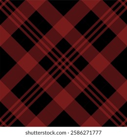 Classic red and black plaid pattern in a timeless tartan style. Perfect for backgrounds, fashion, scarves, blankets, and graphic design projects. High-resolution