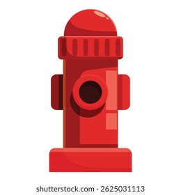 Hidrante vermelho clássico pronto para ação, garantindo a segurança e proteção do ambiente urbano