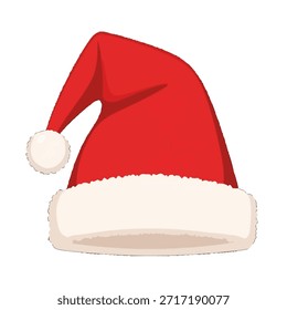 Classic Red Santa Claus Hat with White Fur Trim