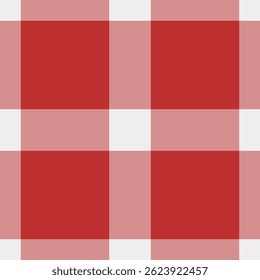 Classic red white check pattern. Seamless texture ideal for backgrounds, textiles, design. A timeless, versatile choice for a variety of projects.