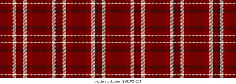 Classic red and white plaid pattern.  Seamless texture ideal for textile design, website backgrounds, wrapping paper, or any project needing a stylish and festive design.
