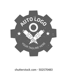 Classic retro auto logo