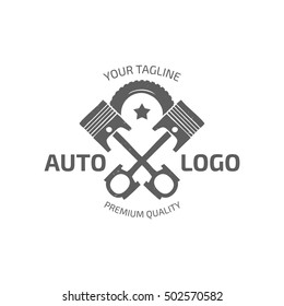 Classic retro auto logo