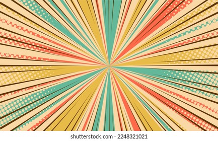 Classic retro comic abstract background