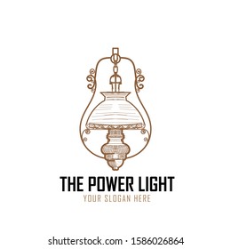 classic and retro lamp unique traditional logo designs