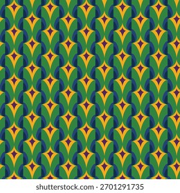 Diseño de patrón retro clásico para imprimir tela o envoltura o cualquier propósito de embalaje 