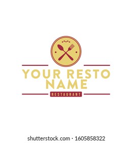 Classic Retro Restaurant Logo Vector