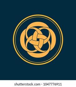 classic and retro symmetrical style initial monogram logo