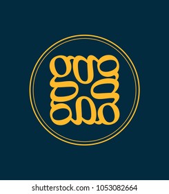 classic and retro symmetrical style initial monogram logo