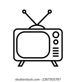 classic and retro television icon vector