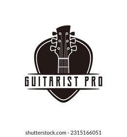 Classic Rock Country Guitar Music Vintage Retro Logo