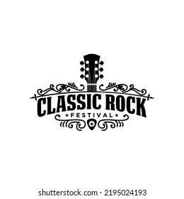 Classic Rock Festival Logo Design