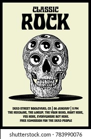 Classic Rock Music Flyer Poster Template