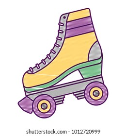 classic roller skate laced wheels retro fashion