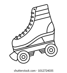 classic roller skate laced wheels retro fashion