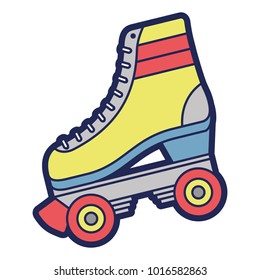 classic roller skate laced wheels retro fashion