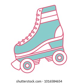 classic roller skate laced wheels retro fashion
