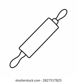 A classic rolling pin used for baking, pastry, and dough preparation in kitchens, essential for rolling out bread, cookies, and pastry dough.