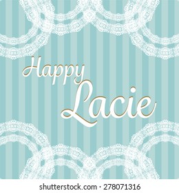 classic romantic green lace invitation card