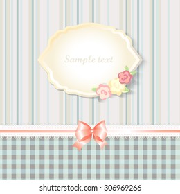 classic romantic invitation or congratulation card design.eps10