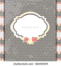 classic romantic invitation or congratulation card design.eps10