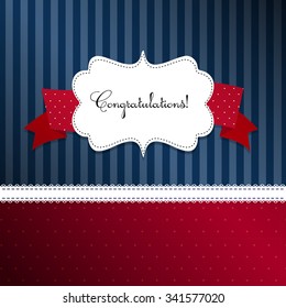 classic romantic invitation or congratulation card design.eps10