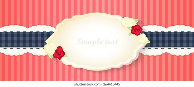 classic romantic invitation design. vector 