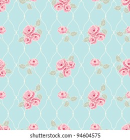 Classic rose pattern Seamless vector rose wallpaper