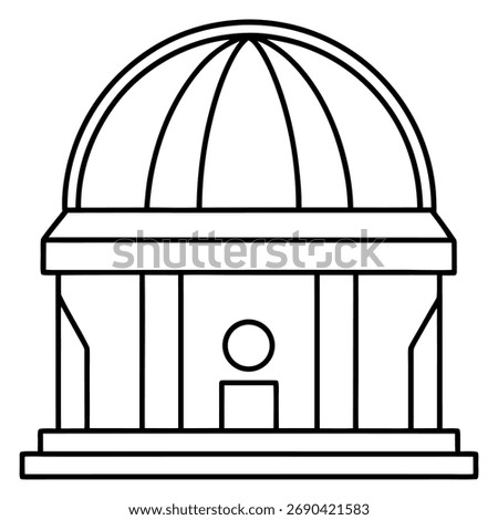 Classic rotunda building, a timeless architectural design perfect for representing history, culture, or civic institutions