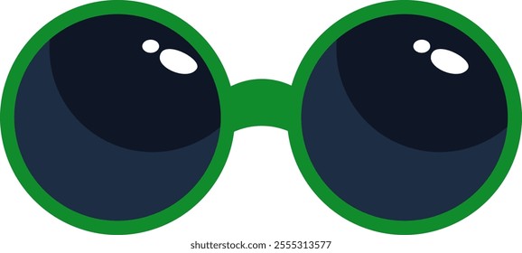 Classic Round Glasses Vector Illustration