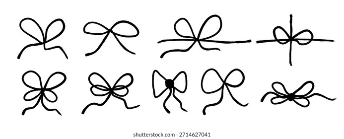 klassischer Pinselstrich mit runder Markierung. Elemente einzeln auf weißem oder transparentem Dorn, Vektorgrafik einer Blume, Vektorgrafik einer abstrakten Blume, Blumensatz, 