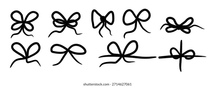 classic round marker brush stroke. Elements isolated on white or transparent png, vector illustration of a flower, vector illustration of an abstract flower, set of flowers, 