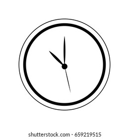 classic round wall clock with arrows