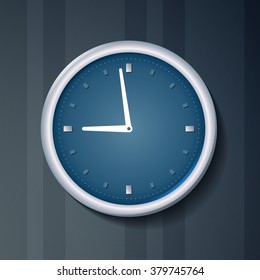 Classic round wall clock illustration