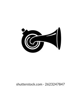 Classic Round Whistle With Simple Design For Sports And Games Illustration