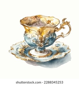 Classic royal palace style teacup