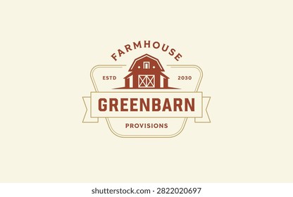 Classic rustic agricultural provisions vector badge helps local food brands establish authentic market heritage by appealing to eco conscious consumers seeking quality artisan goods