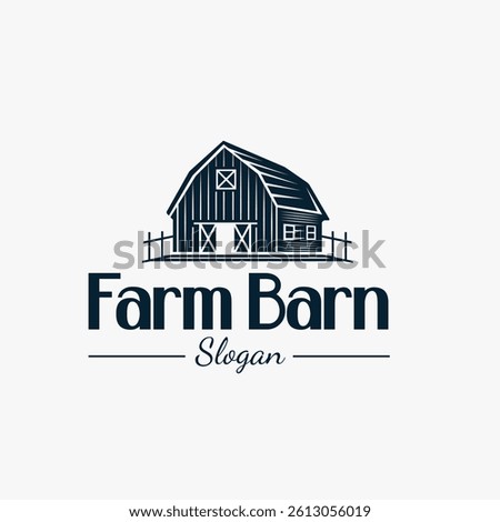 Classic Rustic Log Cabin Shed with Retro Vintage Style for Farm Logo
