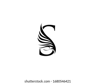 Classic S Luxury Logo Icon, Vintage S Letter Design.