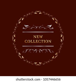 Classic  Sale Badges Decorative elements with sight and art lines