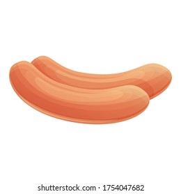 Classic sausage icon. Cartoon of classic sausage vector icon for web design isolated on white background