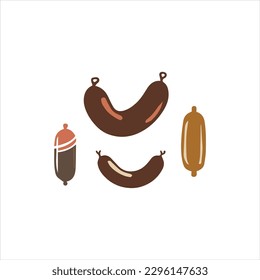 Classic Sausages Logo Design Vector