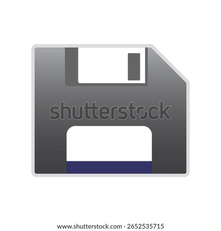 Classic Save Icon with Floppy Disk