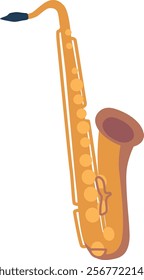 Classic saxophone music wind instrument