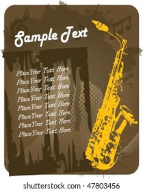 Classic Saxophone Poster
