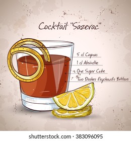 Classic Sazerac Cocktail