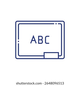 Classic School Blackboard Line Icon