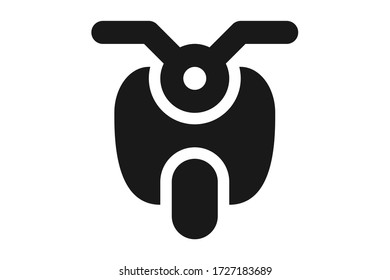 Classic scooter line icon. Moped linear style sign for mobile concept and web design. Scooter motorcycle outline vector icon. Symbol, logo illustration.